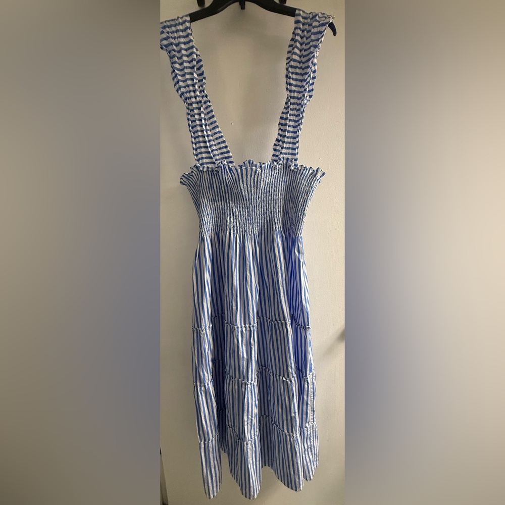 Hill House Blue and White Striped Sundress